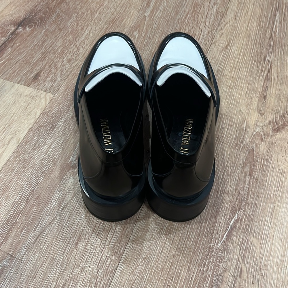 Stuart Weitzman Black and White Women's Loafers - Picture 3 of 8